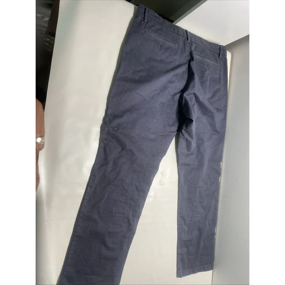 Banana Republic Aiden Chino Pants Men's 34x30 Blue Slim Fit Stretch
